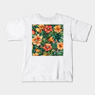 Beautiful Floral Patterns Kids T-Shirt